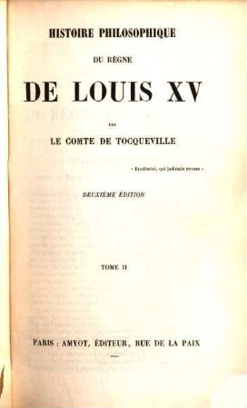 Histoire philosophique du règne de Louis XV. 2