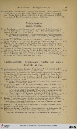 Grabdenkmäler (Nr. 215 - 219)
