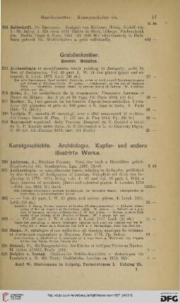 Grabdenkmäler (Nr. 215 - 219)