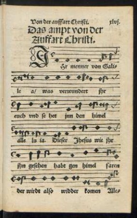 Das ampt von der Auffart Christi.