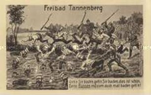 Anti-russische Postkarte