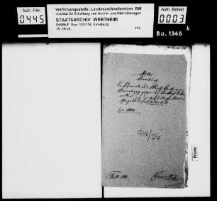Beschuldigungen des Landvogtes zu Virneburg, Georg Caspar Rosenwaller, gegen den Virneburger Landboten Michel Heyd und dessen Sohn auf Unterschlagung der Wein- und Bierakzise.