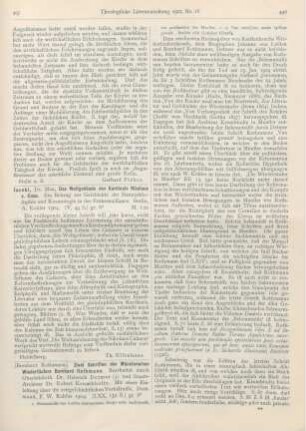 497 [Rezension] Jacobi, Max, Das Weltgebäude des Kardinals Nikolaus v. Cusa