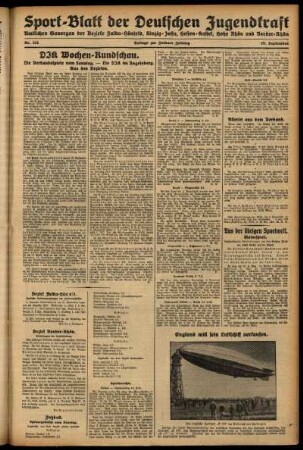 Zweite Ausgabe vom Samstag, den 26. September 1931.