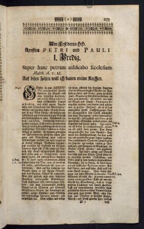 253-263, Am Fest deren heiligen Apostlen Petri und Pauli