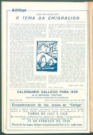 Aquí pra entre nos : O tema da emigración