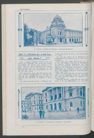 S. Paulo - Palácio do Governo e Secretaria do Interior