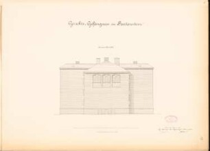 Gerichtsgefängnis, Bartenstein: Rückansicht