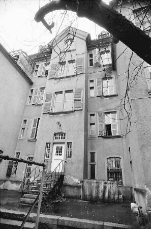 Freiburg: Altes Diakoniekrankenhaus Frauenklinik, Marienstraße; Außenansichten; Rückfront