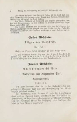 I. Vorschriften zum allgemeinen Theil