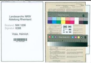 Entnazifizierung Heinrich Voss , geb. 04.10.1913 (Baecker)