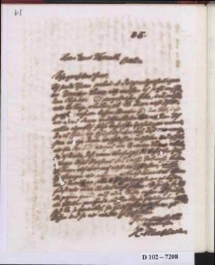 Schreiben an Ernst Wasmuth (Brief)