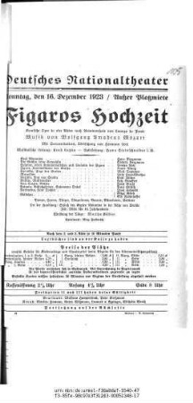 Figaros Hochzeit
