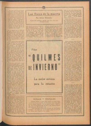 Las flores de la muerta : (Traducción castellana, especial para Fray Mocho, por José Liebermann)