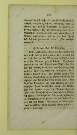 Helvetien oder die Schweiz