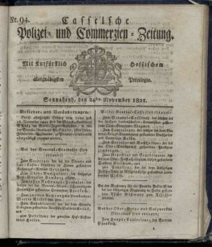 Nr. 94, Sonnabend den 24sten November. 1821