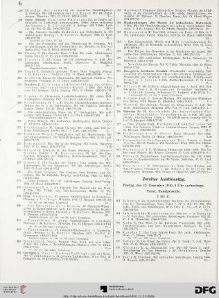 Zweiter Auktionstag. Freitag, den 12. Dezember 1930, 3 Uhr nachmittags (Nr. 303-600)