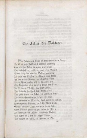 Die Folter der Doktoren.