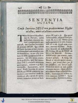 Sententia VIII.