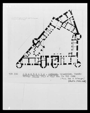 Chantilly, Schloss, Grundriss