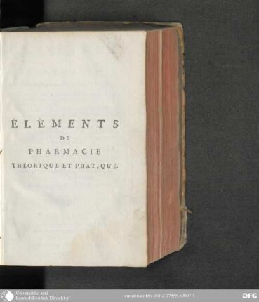 Eléments de Pharmacie théorique et pratique