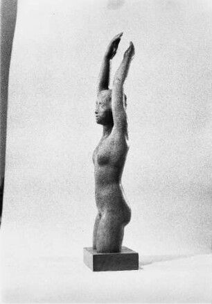 Mädchentorso : Mädchentorso. Holz, geschnitzt (vor 1960; W. Arnold)