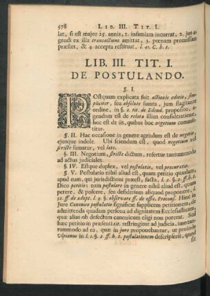 Tit. I. De Postulando