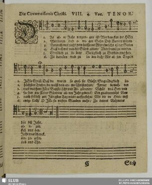 VIII. Das alte Jahr vergangen ist