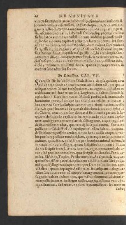 De Dialectica. Cap. VII.