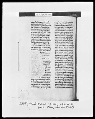 Augustinus, Enarrationes in Psalmos 1-50 — Initiale B, Folio 83 verso