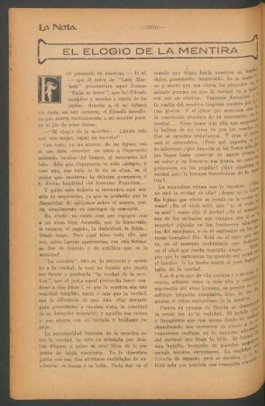 El elogio de la mentira