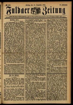 Ausgabe vom Freitag, den 16. Dezember 1892.