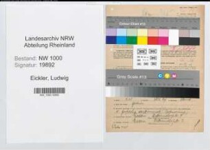 Entnazifizierung Ludwig Eickler, geb. 01.09.1906 (Kaufm.Angest.)