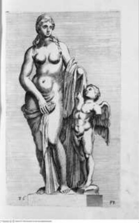Segmenta nobilium signorum e[t] statuaru[m], quae temporis dentem invidium evasere, urbis aeternae ruinis erepta typis aeneis ab ce commissa perpetuae venerationis monumentum. (Romae) 1638 (1653)Tafel 86: Venus Caelestis - Illmo. D. D. Rogerio Duplesseis Dño. de Liancourt Marchioni de Montfort, comiti de la Rocheguion E.a. ... [Icones et] segmenta nobilium signorum et statuarum quae temporis dentem invidium evasere urbis aeternae ruinis erepta typis aeneis ab ce comissa perpetuae venerationis monumentum