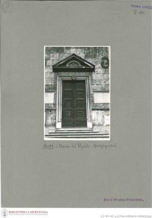 Santa Maria del Popolo, Fassade