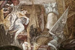 Allegorie auf die Kanonisation des Johann von Nepomuk sowie Büßende und Verehrende aus allen Volksschichten