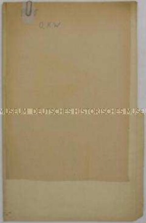 Mappe mit Abschriften von Dokumenten zum Oberkommando der Wehrmacht - Sachkonvolut Nürnberger Prozesse (englisch)