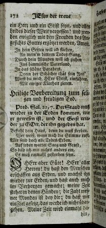Heilige Vorbereitung zum seligen und freudigen Tod. - Abend-Gebet eines Kranken.