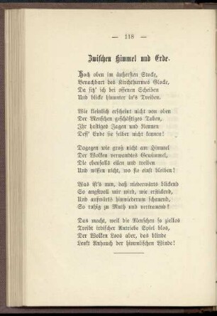 Zwischen Himmel und Erde