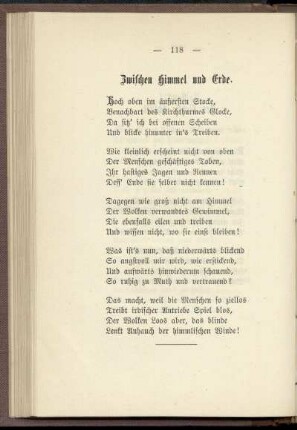 Zwischen Himmel und Erde
