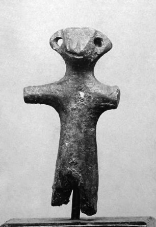 Ganz rohe fragmentierte etruskisch-italische Statuette