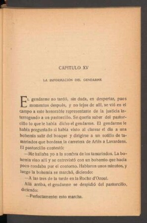 Capítulo XV - La información del gendarme