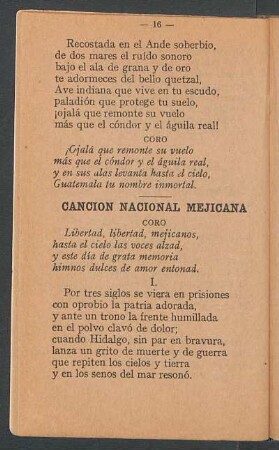 Canción Nacional Mejicana