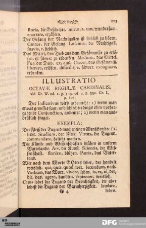 Illustratio Octavæ Regulæ Cardinalis.
