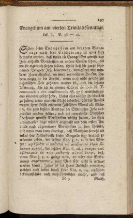 Evangelium am vierten Trinitatissonntage. Luk. 6, V. 36-43
