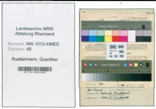 Entnazifizierung Guenther Ruettermann , geb. 28.11.1902 (Dentist)