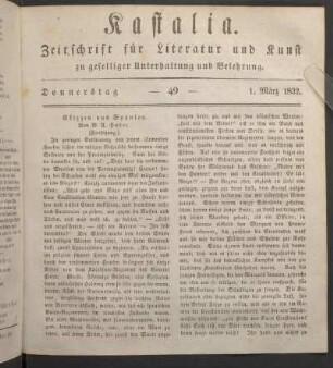 Ausgabe vom 27. Februar 1832.