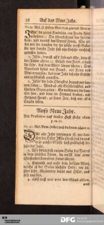 Aufs Neue Jahr.