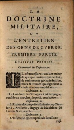 La doctrine militaire