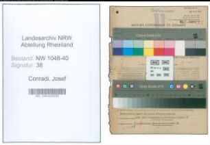 Entnazifizierung Josef Conradi , geb. 03.04.1894 (Anwalt)